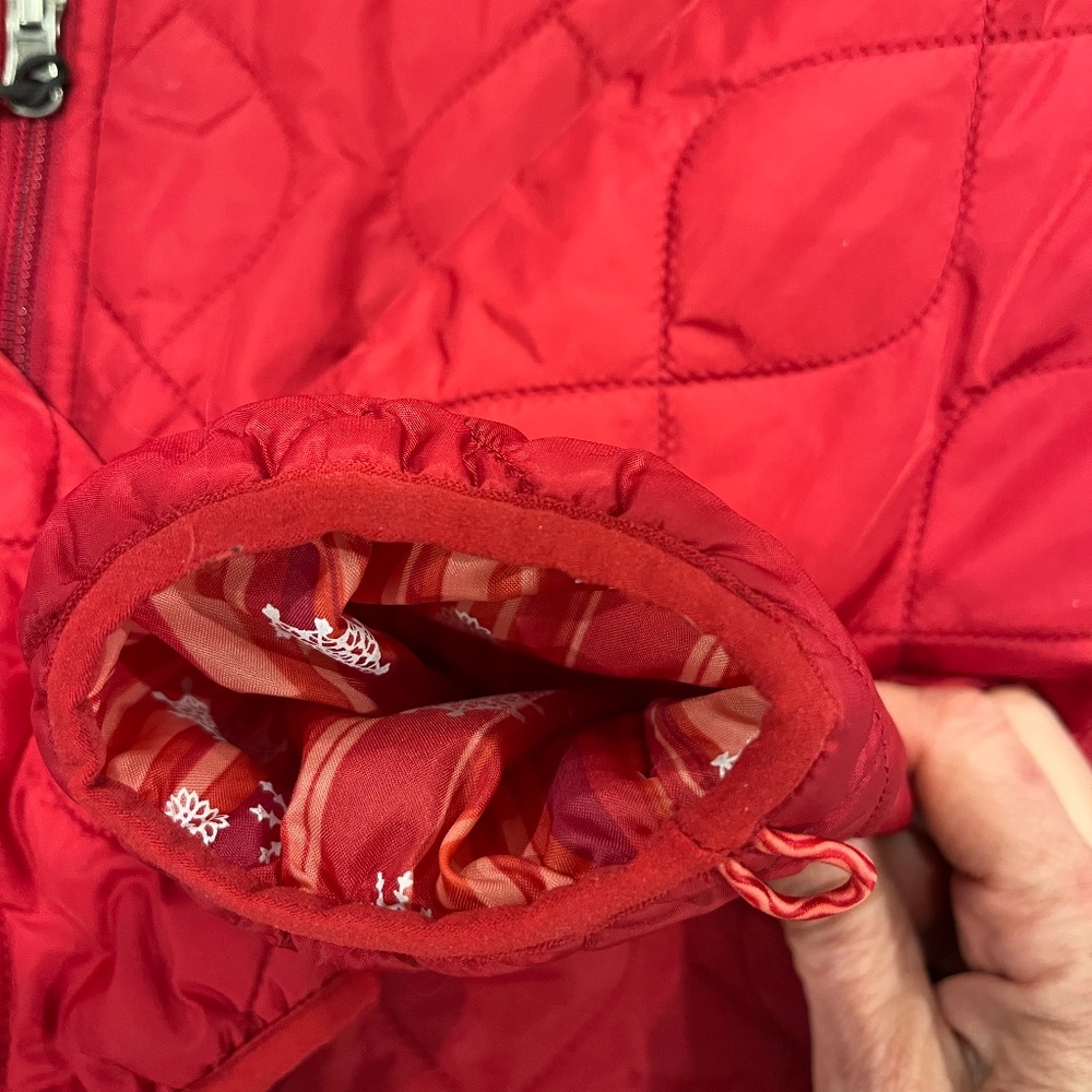 LL Bean red quilted Thinsulate jacket - Picture 4 of 7